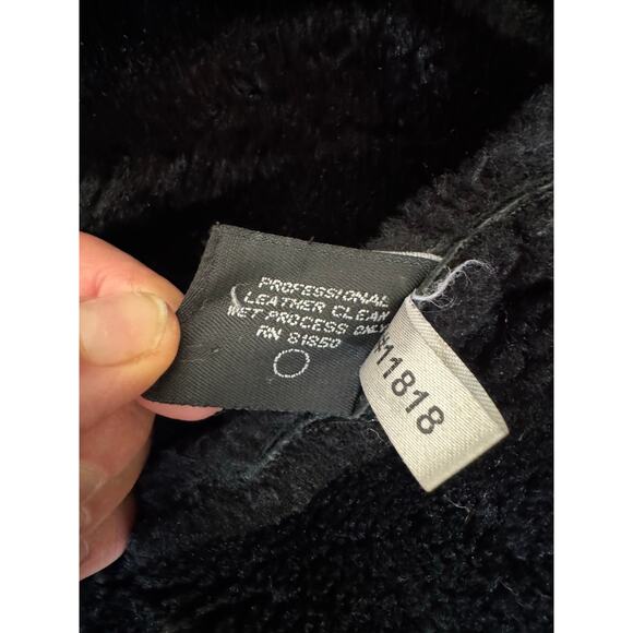 Express Vintage Maximalist Suede Maxi Statement Coat - Black, Small - Picture 7 of 11